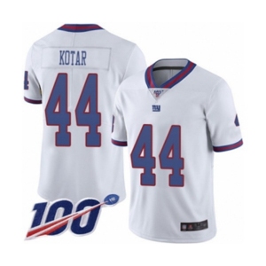 Youth New York Giants #44 Doug Kotar Limited White Rush Vapor Untouchable 100th Season Football Jersey