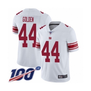 Youth New York Giants #44 Markus Golden White Vapor Untouchable Limited Player 100th Season Football Jersey