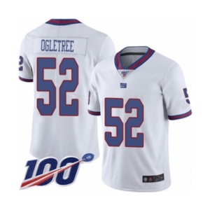 Youth New York Giants #52 Alec Ogletree Limited White Rush Vapor Untouchable 100th Season Football Jersey
