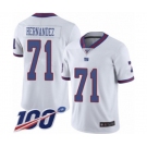 Youth New York Giants #71 Will Hernandez Limited White Rush Vapor Untouchable 100th Season Football Jersey