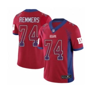 Youth New York Giants #74 Mike Remmers Limited Red Rush Drift Fashion Football Jersey