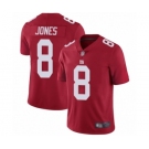 Youth New York Giants #8 Daniel Jones Red Alternate Vapor Untouchable Limited Player Football Jersey