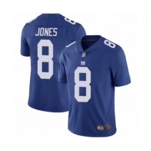 Youth New York Giants #8 Daniel Jones Royal Blue Team Color Vapor Untouchable Limited Player Football Jersey