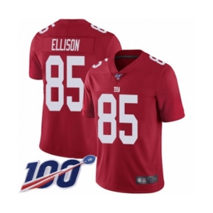 Youth New York Giants #85 Rhett Ellison Red Limited Red Inverted Legend 100th Season Football Jersey