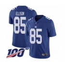 Youth New York Giants #85 Rhett Ellison Royal Blue Team Color Vapor Untouchable Limited Player 100th Season Football Jersey