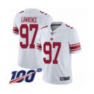 Youth New York Giants #97 Dexter Lawrence White Vapor Untouchable Limited Player 100th Season Football Jersey