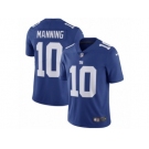 Youth Nike New York Giants #10 Eli Manning Vapor Untouchable Limited Royal Blue Team Color NFL Jersey
