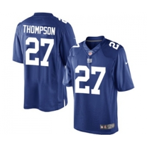Youth Nike New York Giants #27 Darian Thompson Limited Royal Blue Team Color NFL Jersey
