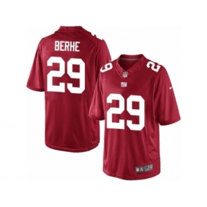 Youth Nike New York Giants #29 Nat Berhe Limited Red Alternate NFL Jersey