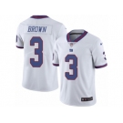 Youth Nike New York Giants #3 Josh Brown Limited White Rush NFL Jersey