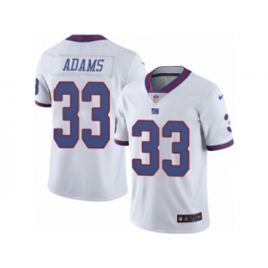 Youth Nike New York Giants #33 Andrew Adams Limited White Rush NFL Jersey