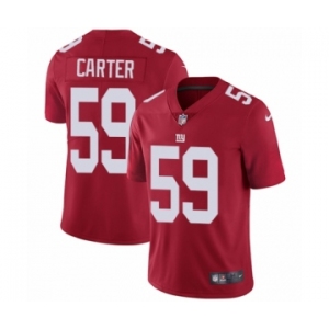 Youth Nike New York Giants #59 Lorenzo Carter Red Alternate Vapor Untouchable Limited Player NFL Jersey