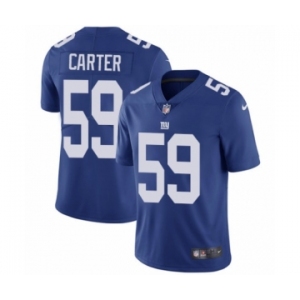 Youth Nike New York Giants #59 Lorenzo Carter Royal Blue Team Color Vapor Untouchable Limited Player NFL Jersey