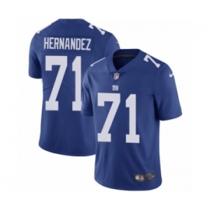 Youth Nike New York Giants #71 Will Hernandez Royal Blue Team Color Vapor Untouchable Elite Player NFL Jersey