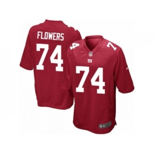 Youth Nike New York Giants #74 Ereck Flowers Game Red Alternate NFL Jersey