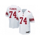 Youth Nike New York Giants #74 Ereck Flowers Game White NFL Jersey