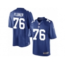 Youth Nike New York Giants #76 D.J. Fluker Limited Royal Blue Team Color NFL Jersey