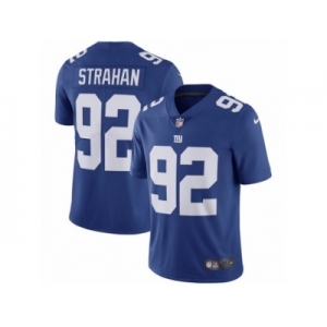 Youth Nike New York Giants #92 Michael Strahan Vapor Untouchable Limited Royal Blue Team Color NFL Jersey