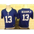 nike kids nfl jerseys new york giants #13 bedkhamjr blue[nike]