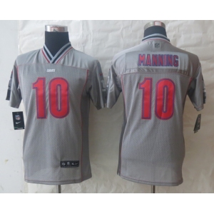 nike youth nfl jerseys new york giants #10 manning grey[nike vapor]