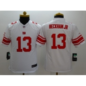 nike youth nfl jerseys new york giants #13 beckhamjr white[nike]
