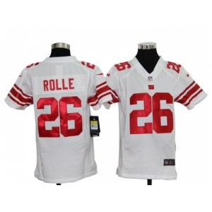 nike youth nfl jerseys new york giants #26 rolle white[nike]