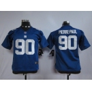nike youth nfl jerseys new york giants #90 pierre.paul blue[nike]