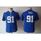 nike youth nfl jerseys new york giants #91 tuck blue[nike]