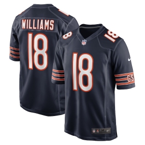 Men Nike Chicago Bears #18 Caleb Williams Game Navy Blue Team Color NFL Jersey