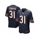 Men Nike Chicago Bears #31 Marcus Cooper Game Navy Blue Team Color NFL Jersey