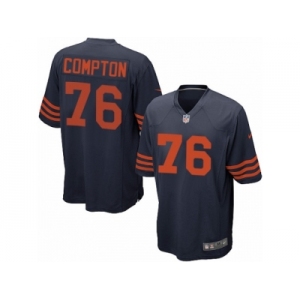 Men Nike Chicago Bears #76 Tom Compton Game Navy Blue Alternate NFL Jersey