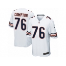 Men Nike Chicago Bears #76 Tom Compton Game White NFL Jersey