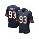 Men Nike Chicago Bears #93 Sam Acho Game Navy Blue Team Color NFL Jersey