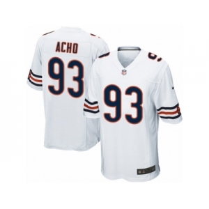 Men Nike Chicago Bears #93 Sam Acho Game White NFL Jersey