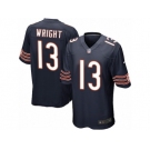 Men's Nike Chicago Bears #13 Kendall Wright Game Navy Blue Team Color NFL Jersey