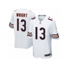 Men's Nike Chicago Bears #13 Kendall Wright Game White NFL Jersey