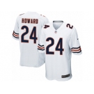 Men's Nike Chicago Bears #24 Jordan Howard Game White NFL Jersey