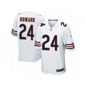 Men's Nike Chicago Bears #24 Jordan Howard Game White NFL Jersey