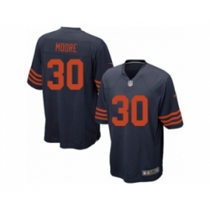 Men's Nike Chicago Bears #30 D.J. Moore Game Navy Blue 1940s Throwback Alternate NFL Jersey