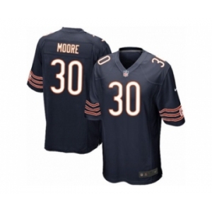 Men's Nike Chicago Bears #30 D.J. Moore Game Navy Blue Team Color NFL Jersey