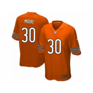 Men's Nike Chicago Bears #30 D.J. Moore Game Orange Alternate NFL Jersey