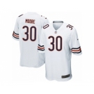 Men's Nike Chicago Bears #30 D.J. Moore Game White NFL Jersey