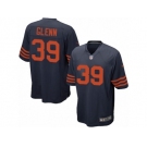 Men's Nike Chicago Bears #39 Jacoby Glenn Game Navy Blue 1940s Throwback Alternate NFL Jersey