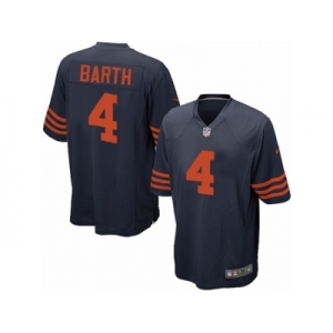 Men's Nike Chicago Bears #4 Connor Barth Game Navy Blue 1940s Throwback Alternate NFL Jersey