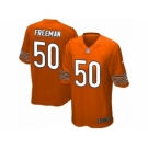 Men's Nike Chicago Bears #50 Jerrell Freeman Game Orange Alternate NFL Jersey