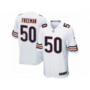 Men's Nike Chicago Bears #50 Jerrell Freeman Game White NFL Jersey
