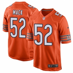 Men's Nike Chicago Bears #52 Khalil Mack Game Orange Alternate NFL Jersey