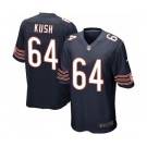 Men's Nike Chicago Bears #64 Eric Kush Game Navy Blue Team Color NFL Jersey