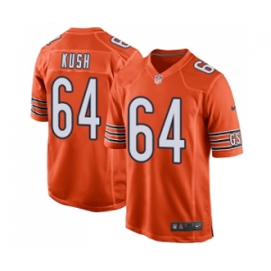 Men's Nike Chicago Bears #64 Eric Kush Game Orange Alternate NFL Jersey