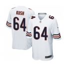 Men's Nike Chicago Bears #64 Eric Kush Game White NFL Jersey